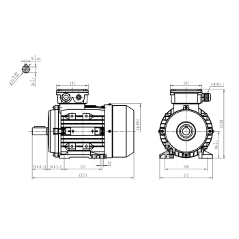 Silnik elektryczny 2.2kW 2800 obr/min. 90B3